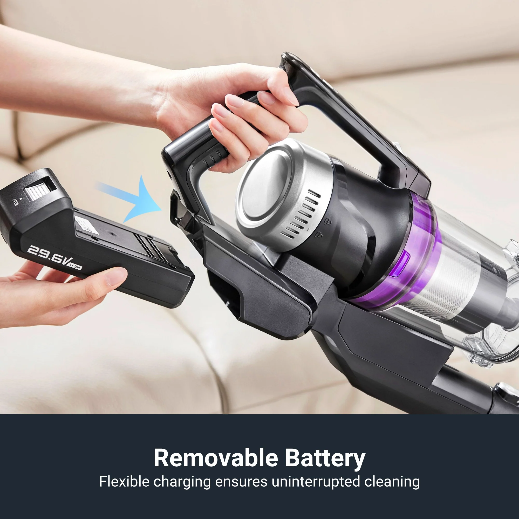 Eureka Stylus Elite NEC490 Cordless Stick Vacuum With Self-Emptying